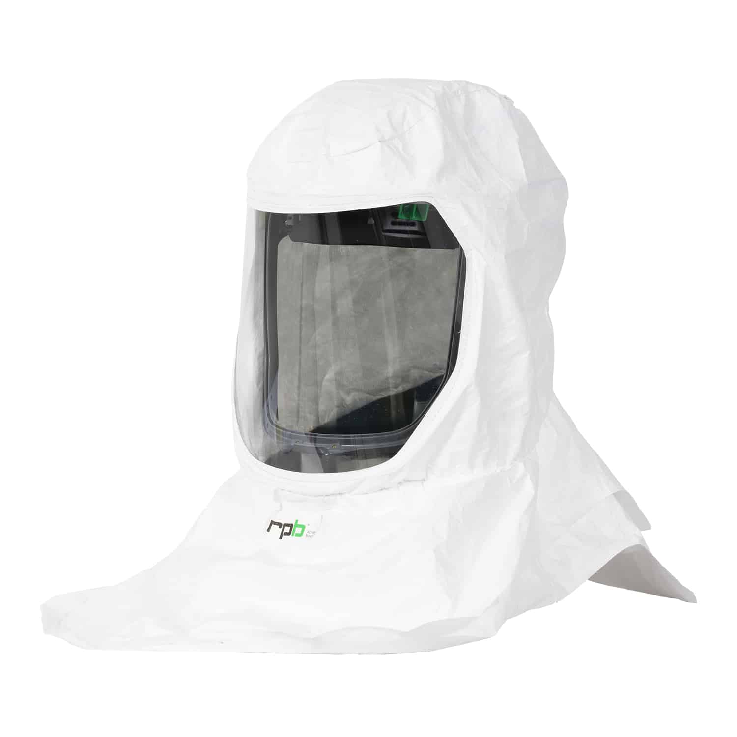 Personal Respiratory Protection Hood shown close up